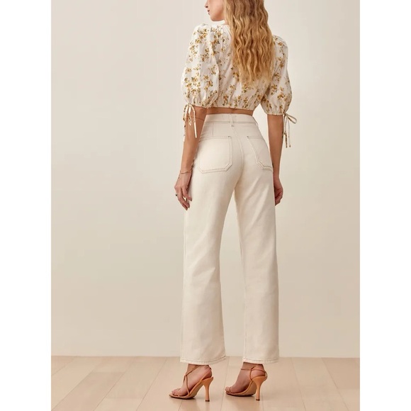 Reformation Lexi High Rise Wide Leg Jeans - Picture 4 of 10